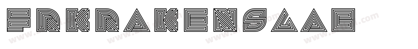 英文字體 FR Kraken Slab字体转换